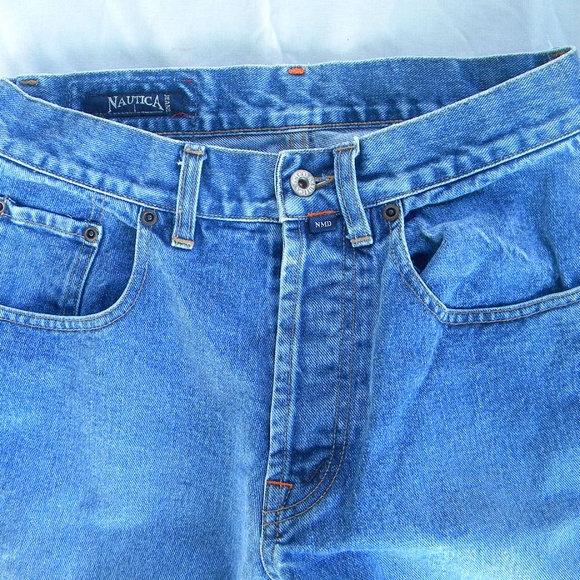 Nautica Marine Denim Button Front Blue Jeans - Picture 4 of 7